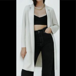 Zara Faux Suede Coat (Sand)